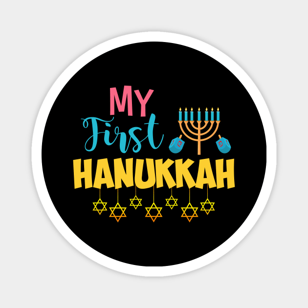 Cute & Adorable My First Hanukkah Candles Magnet by theperfectpresents